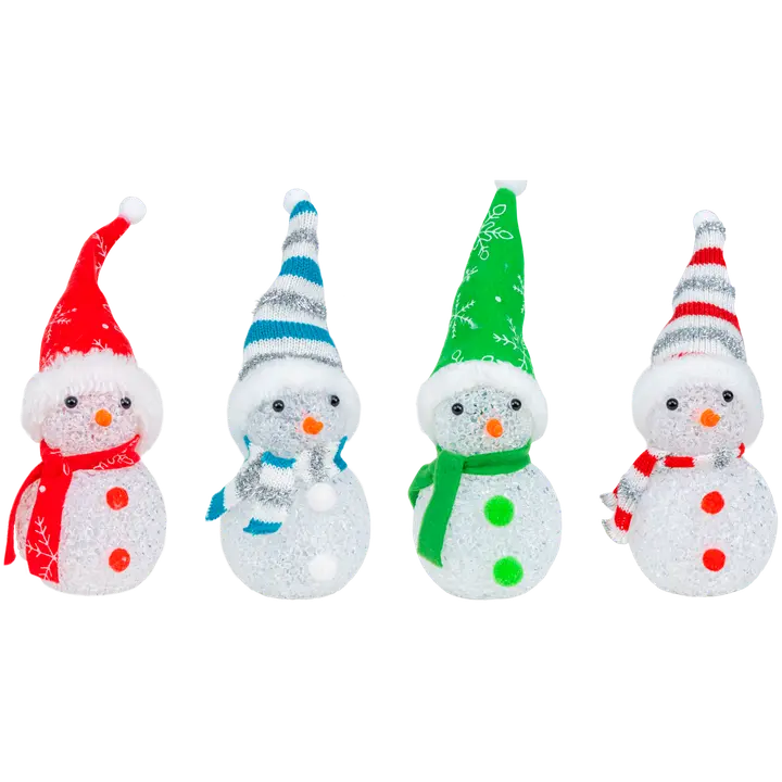 House pöytäkoriste Lumiukko 18 cm LED