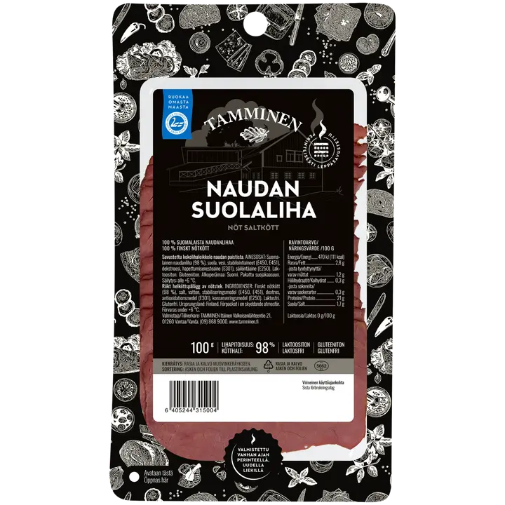Tamminen naudan suolaliha 100g