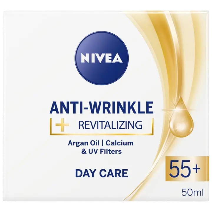 NIVEA 50ml Anti-Wrinkle + Revitalizing Day Care 55+ -päivävoide