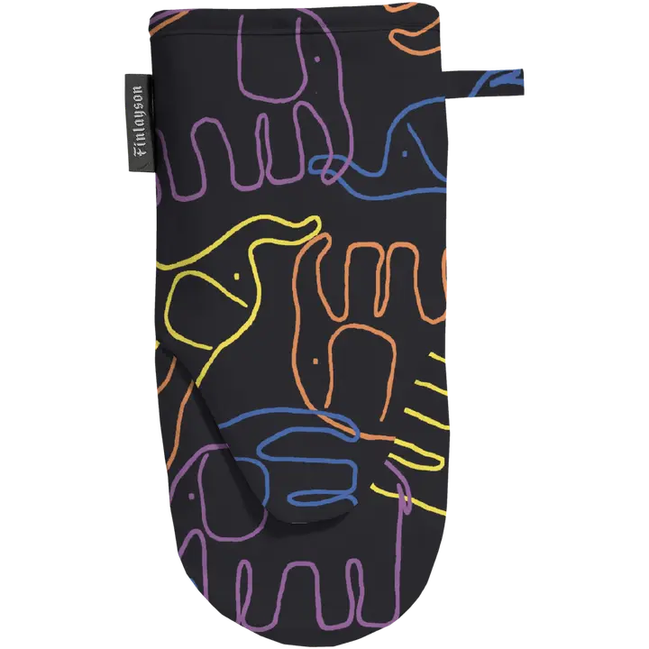 Finlayson patakinnas Elefantti Villi 15x30cm multi/musta