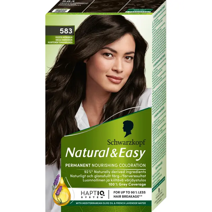 Schwarzkopf Natural & Easy 583 Huurteinen Tummanruskea hiusväri