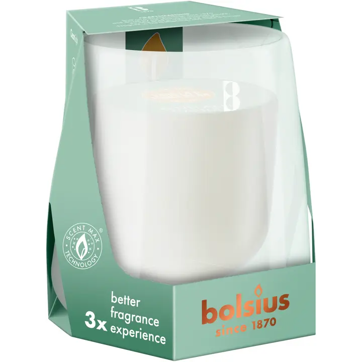 Bolsius – CleanLight-aloituspakkaus – pidike ja täyttöpakkaus, tuoksuna Vanilla & Tonka Bean