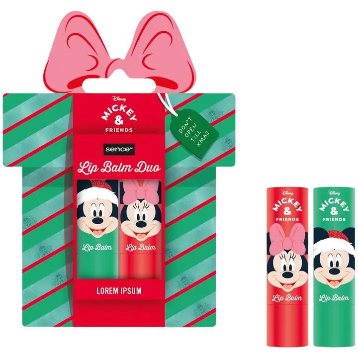 Disney Mickey Mouse Lip Balm 2x4,3gr Warm Wishes