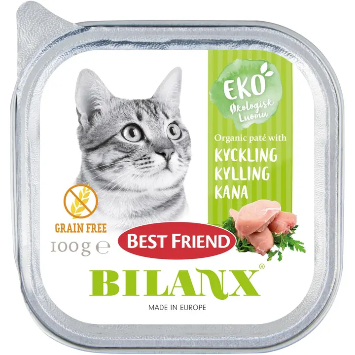 Best Friend Bilanx Luomu kanapatee kissoille 100g