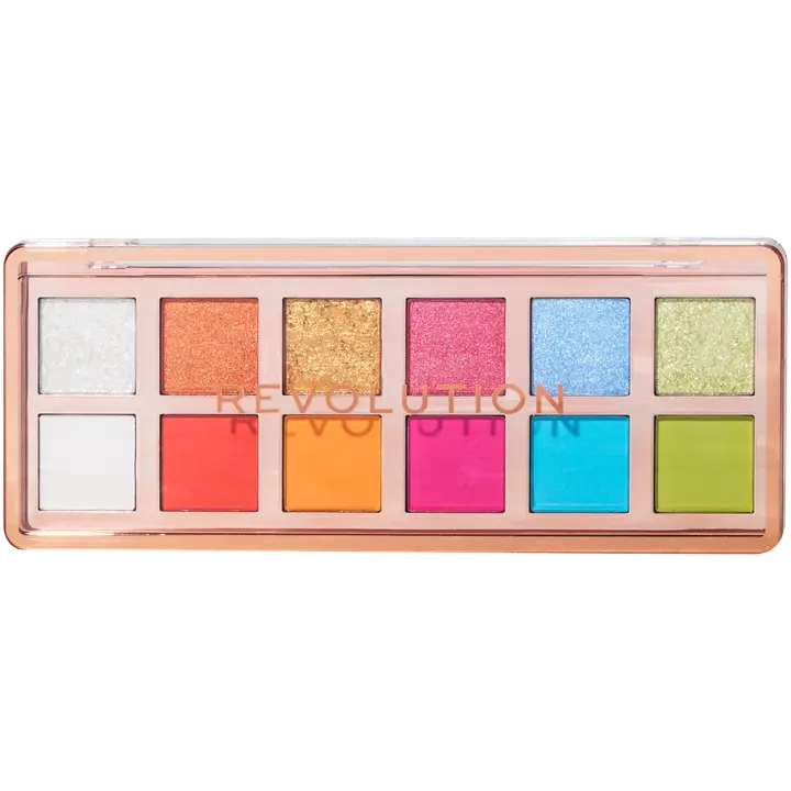 Makeup Revolution The Vibrant Icon Brights luomivärilajitelma 12 sävyä