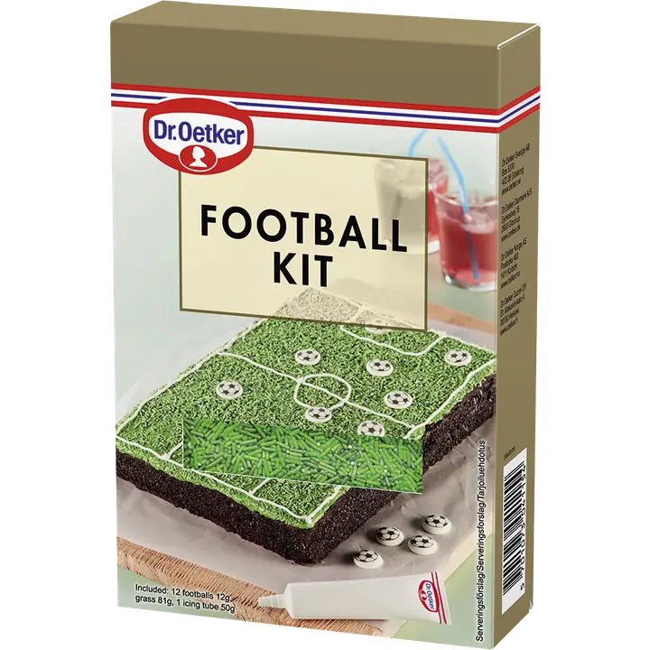 Dr. Oetker Football kit -koristelusetti 135g