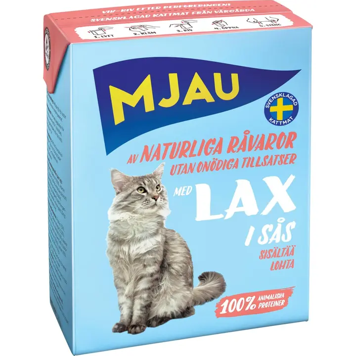 Mjau Lohta kastikkeessa 370g kissanruoka