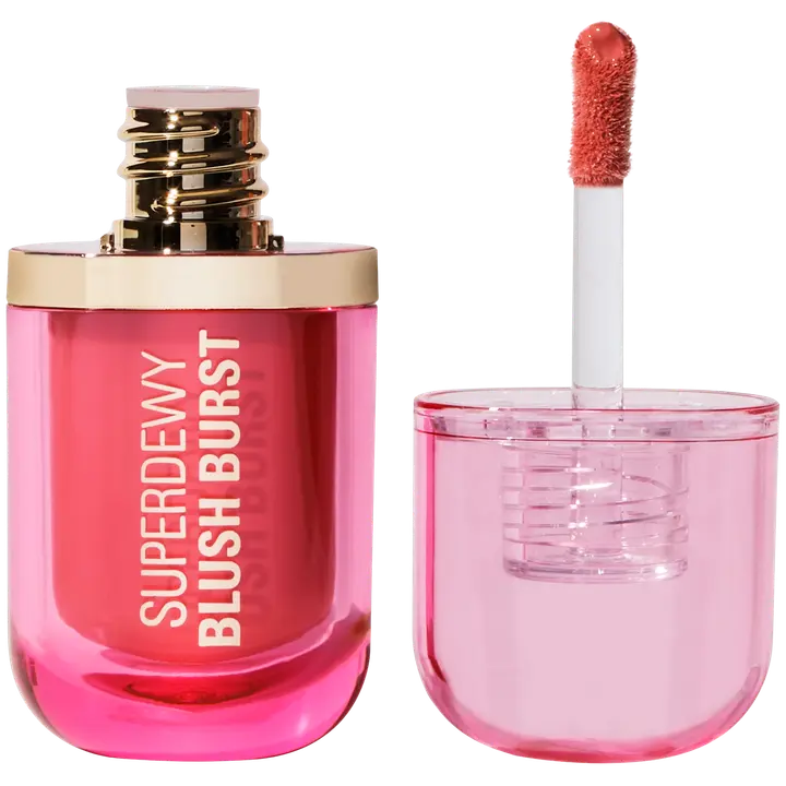 Revolution superdewy liquid serum blush burst nestemäinen poskipuna 4,2ml strawberry milkshake cool pink