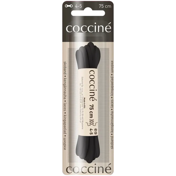 Coccine kengännauha 75 cm, musta
