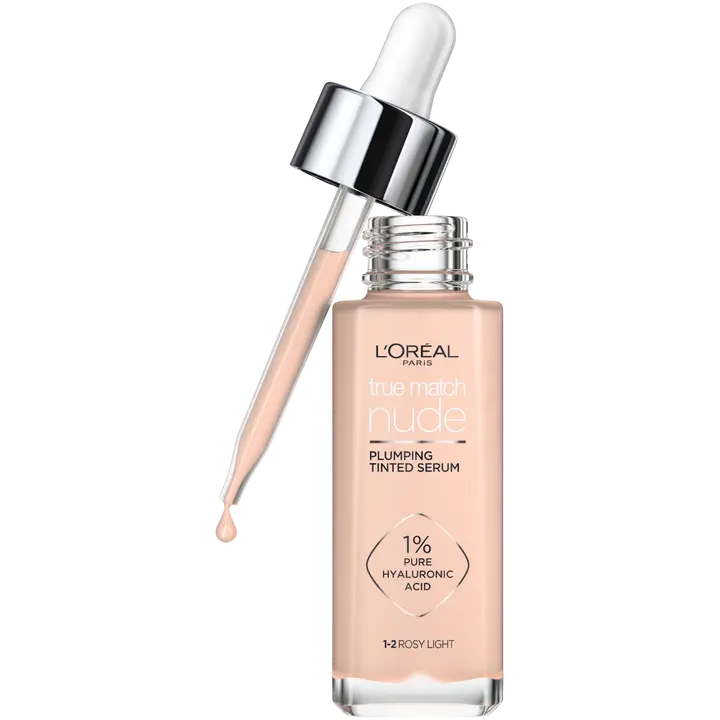 L'Oréal Paris True Match Nude Plumping Tinted Serum 1-2 Rosy Light  meikkivoide 30ml