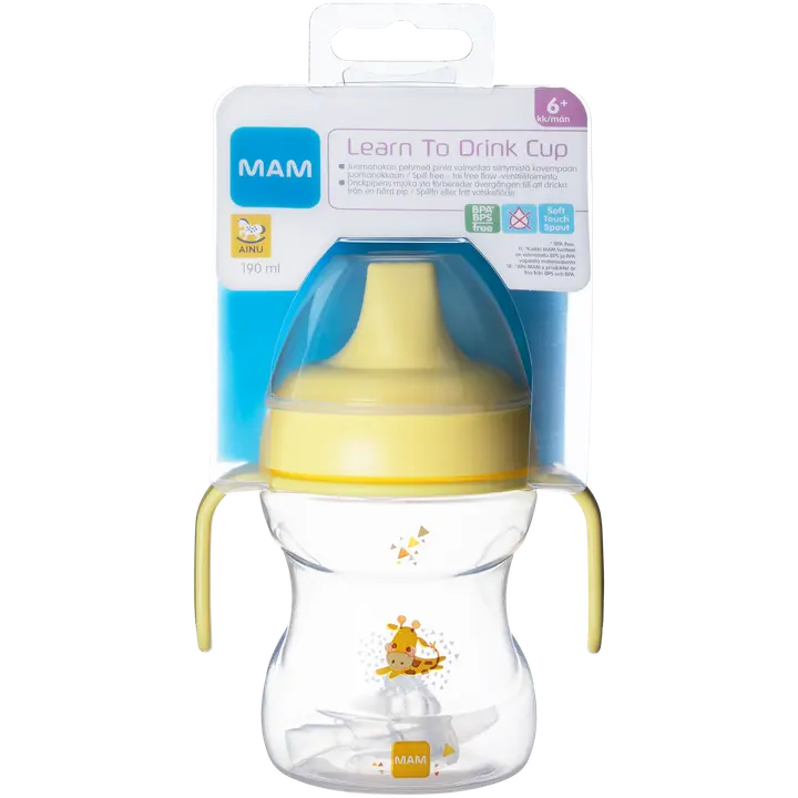MAM 190ml Learn to Drink Cup 6+kk nokkamuki