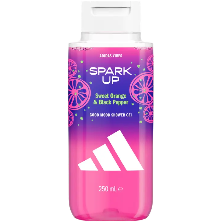 Adidas Vibes Spark Up Showergel 250 ml, suihkugeeli naisille