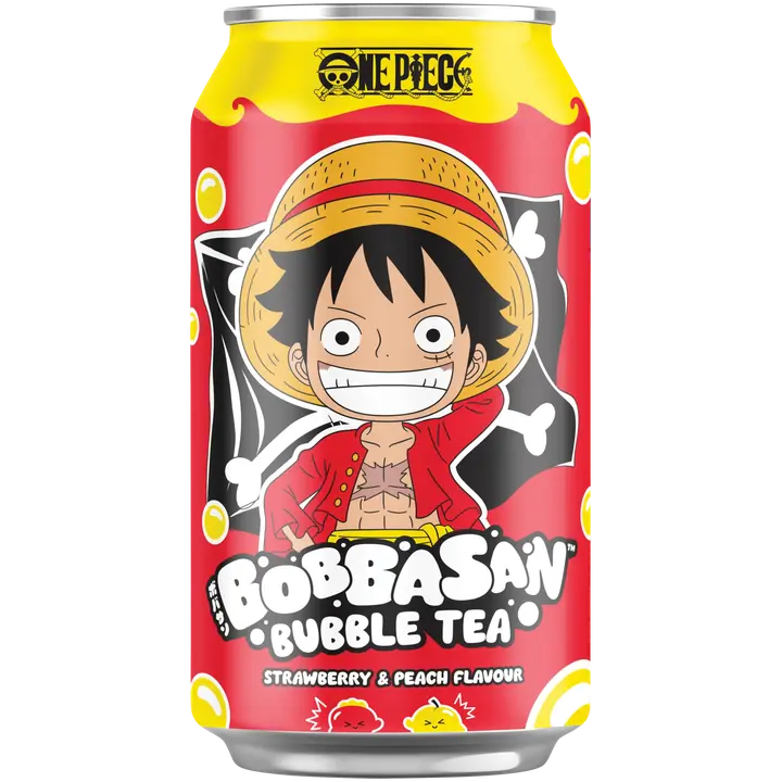 Bobbasan Bubble tea mansikka-persikka 325 ml