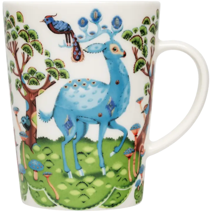 Iittala Satumetsä keväänvihreä-taivaansininen 0,4L muki