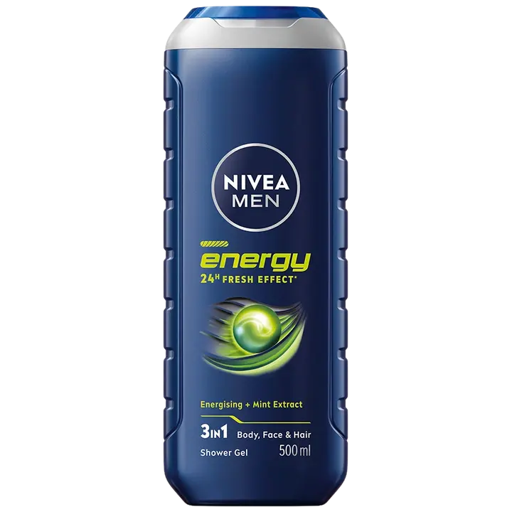 NIVEA MEN 500ml Energy Shower Gel -suihkugeeli
