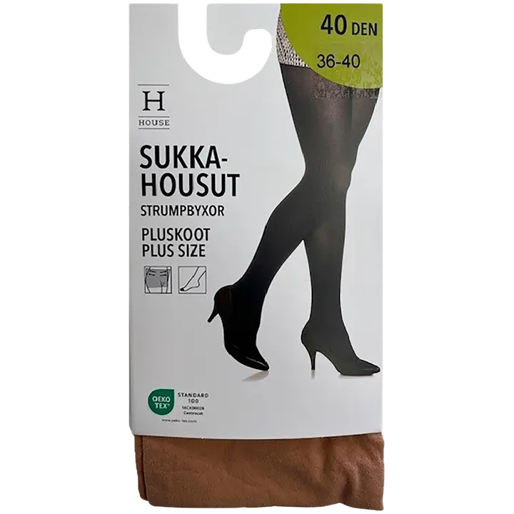 House naisten sukkahousut 40 den maxi 3D, plus-koko Natural, koko 48-52