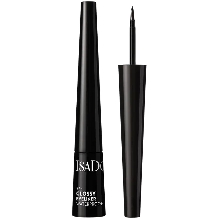 Isadora The Glossy Eyeliner silmänrajauskynä 40 Chrome Black 2,5 ml