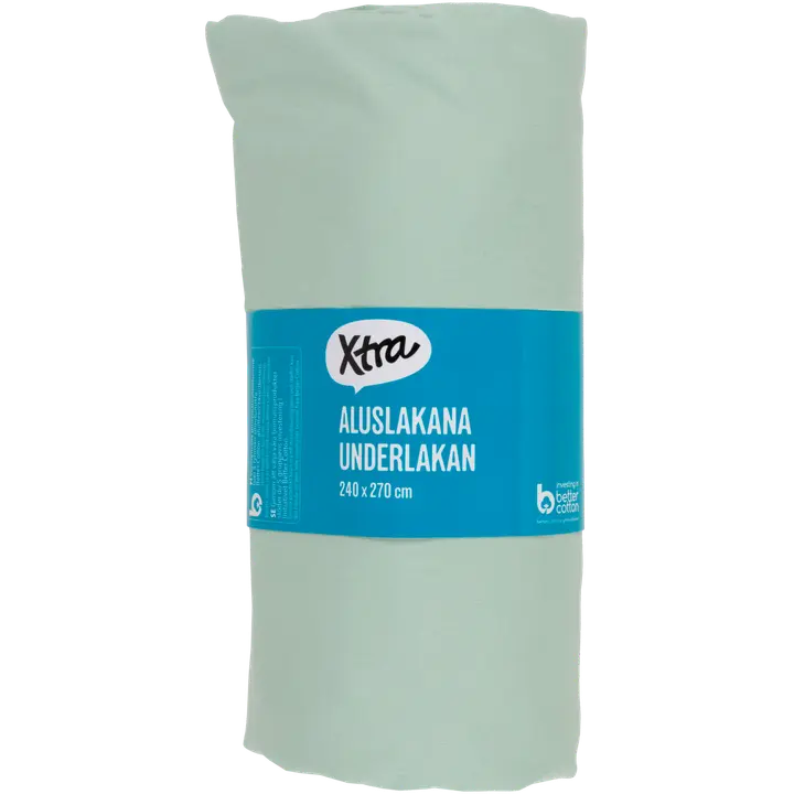 Xtra aluslakana Uni 240x270 cm, vaaleanvihreä