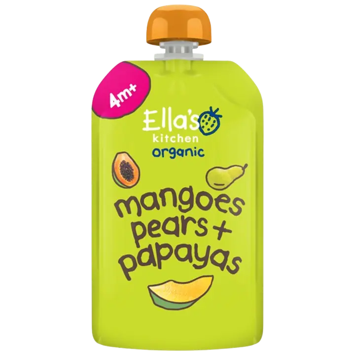 Ella's Kitchen Mango-päärynä-papaijasose alkaen 4kk LUOMU 120g