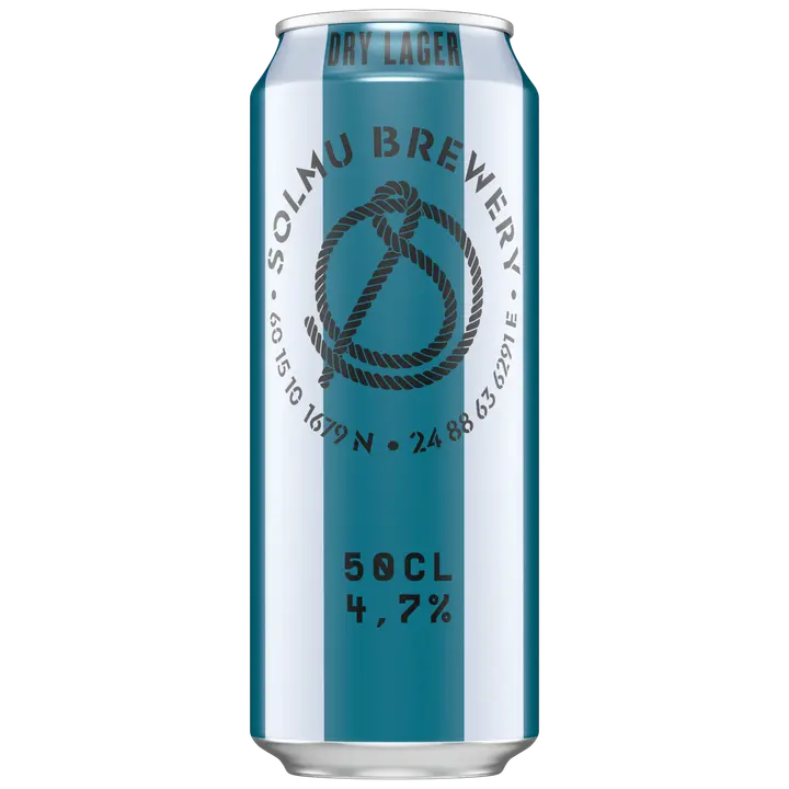 Solmu Dry Lager olut 4,7 % tölkki 0,5 L