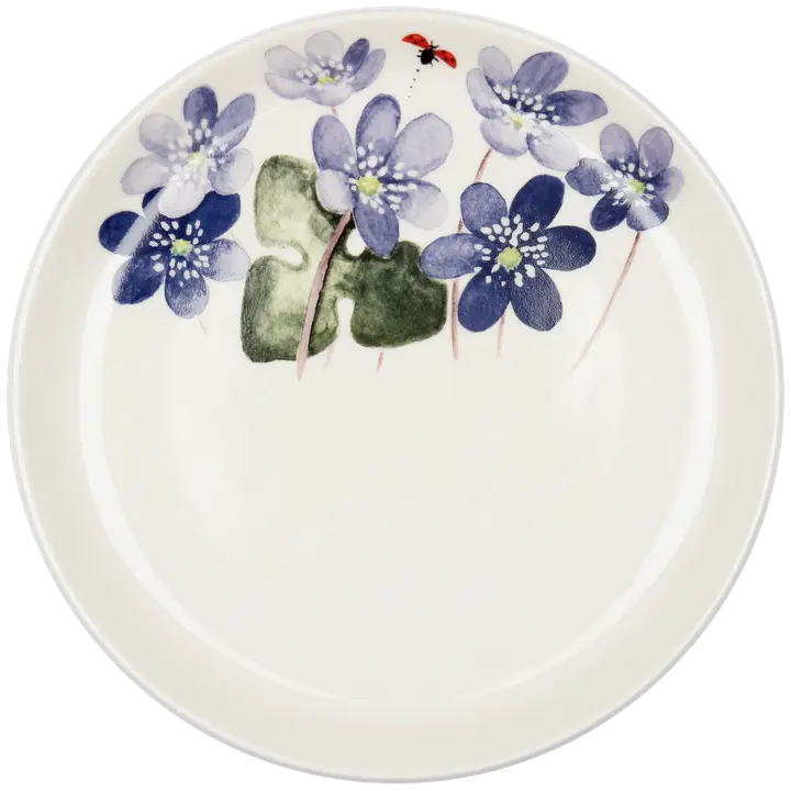 Kultakeramiikka lautanen Sinivuokko 19 cm