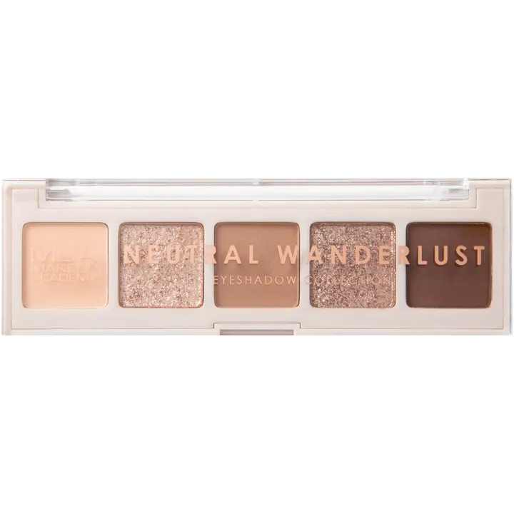 MUA Make Up Academy Eyeshadow Palette 5 shades 3,2 g  Neutral Wanderlust luomiväripaletti