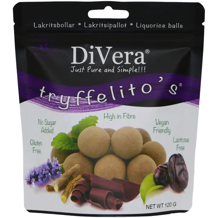 DiVera Just Pure and Simple!!! Tryffelito's Lakritsipallot 120g
