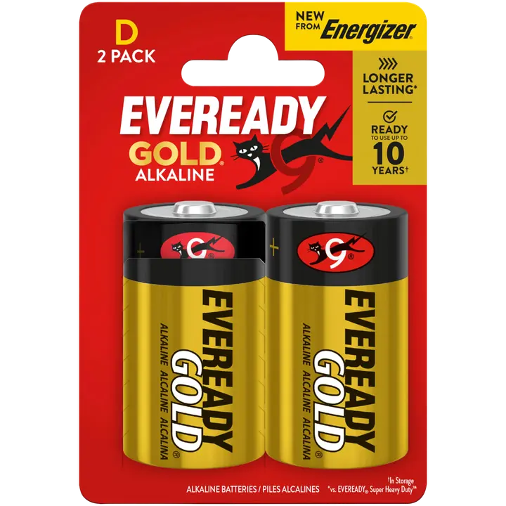 Eveready paristo Gold D paristo 2 kpl