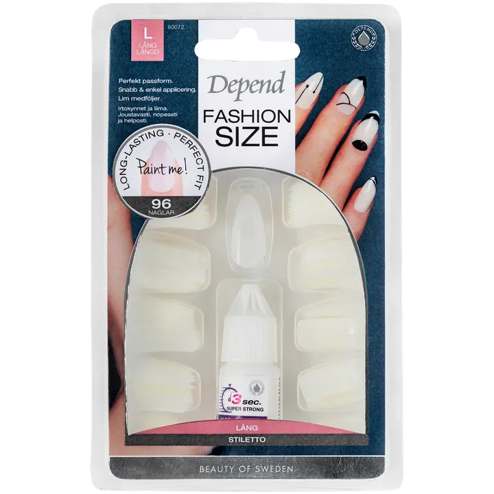 Depend Fashion Size 96-pack Stiletto irtokynnet nr 80072