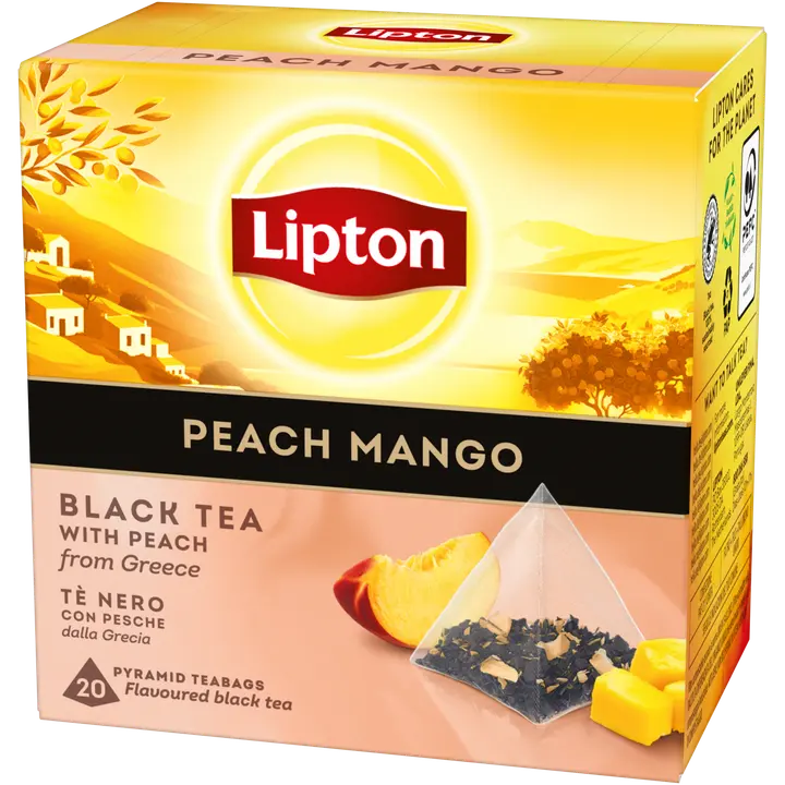 Lipton Peach Mango  20pss musta tee