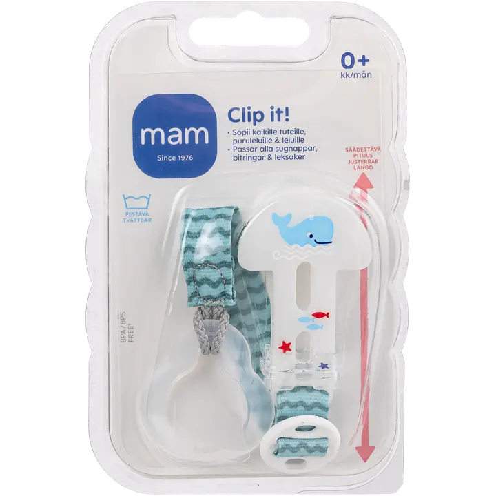 MAM Clip it! säädettävä tuttinauha