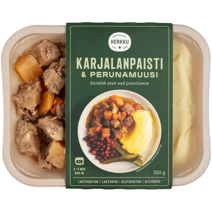 Herkku karjalanpaisti & perunamuusi 350 g