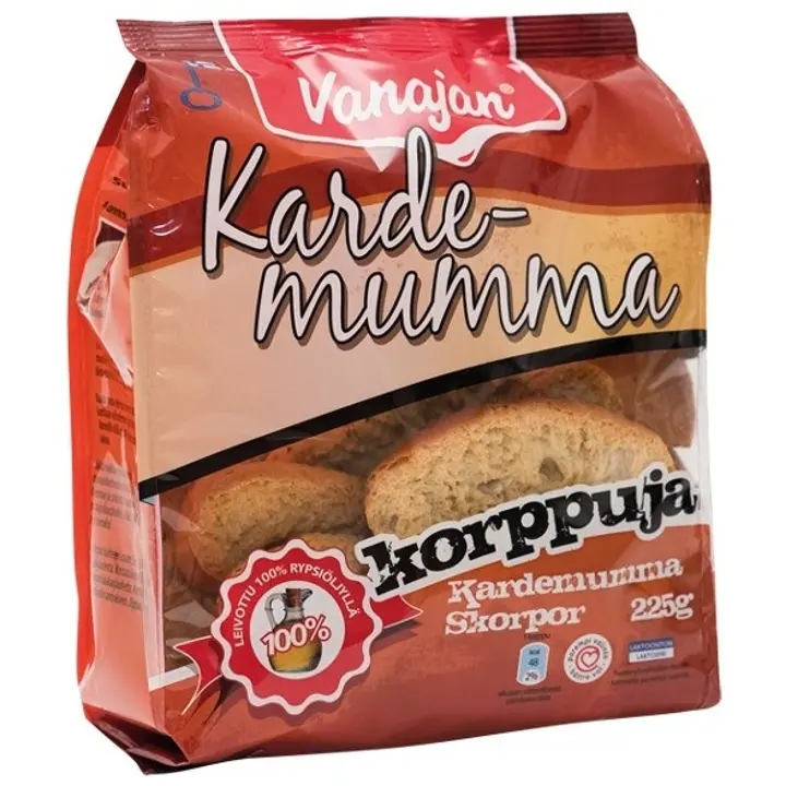 Vanajan Kardemummakorppu 225g