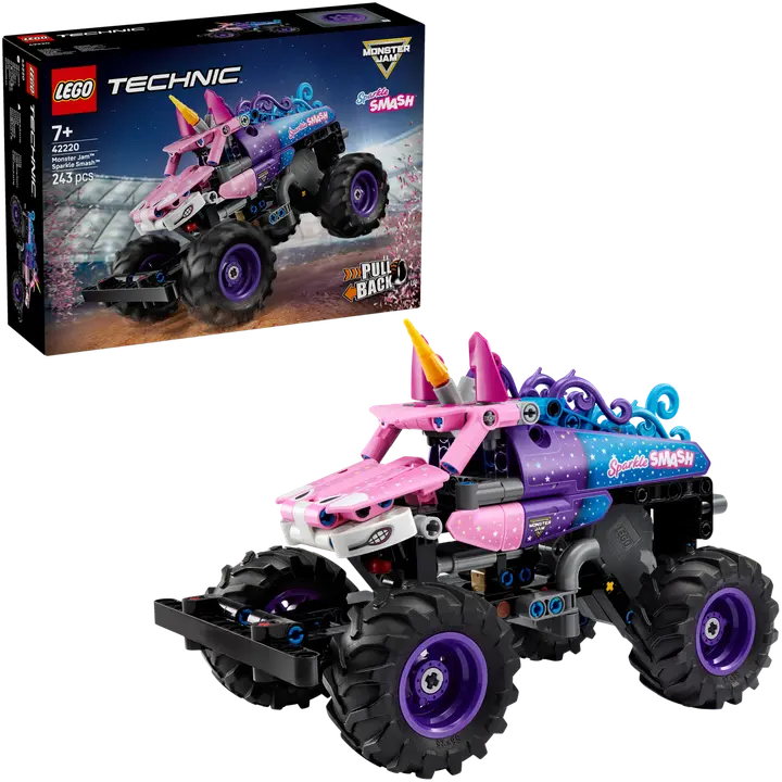 LEGO® Technic 42220 Monster Jam™ Sparkle Smash™ vetomoottorilla