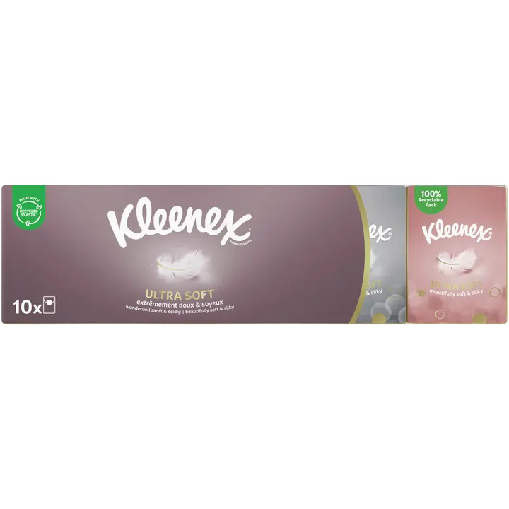Kleenex Ultra Soft taskunenäliina 10x7 kpl