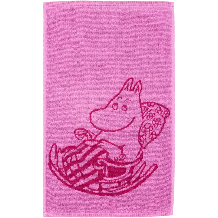 Moomin Arabia käsipyyhe 30x50 Muumimamma purppura GOTS