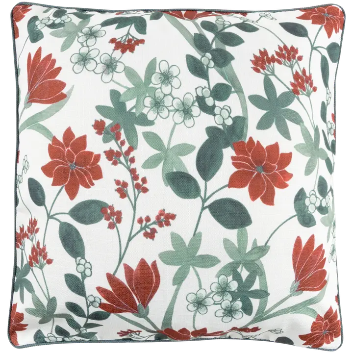 House sisustustyynynpäällinen Amaryllis 50x50 cm punainen/ vihreä/ valkoinen
