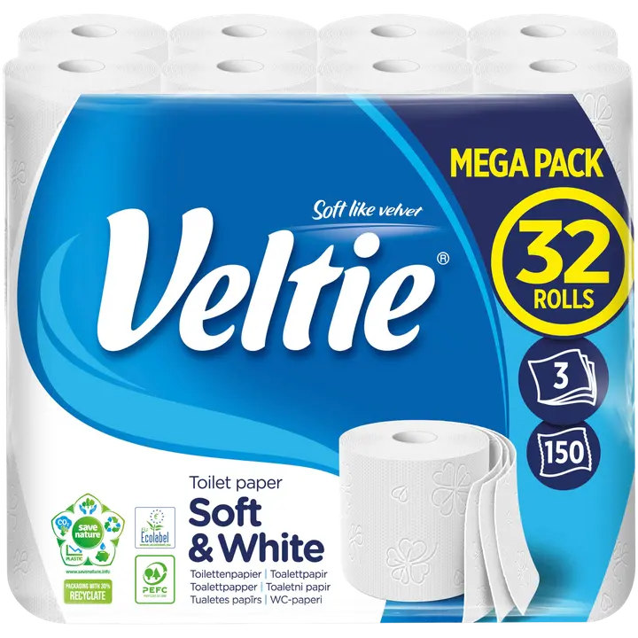 Veltie Wc-paperi Soft&White 32rll 3krs