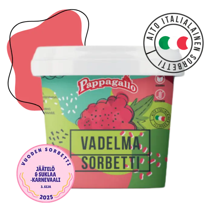 Pappagallo Vadelmasorbetti 0,5 l