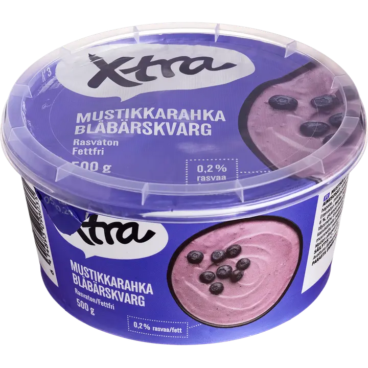 Xtra mustikkarahka rasvaton 0,2 % 500 g
