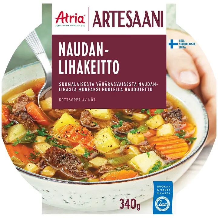 Atria Artesaani Naudanlihakeitto 340g