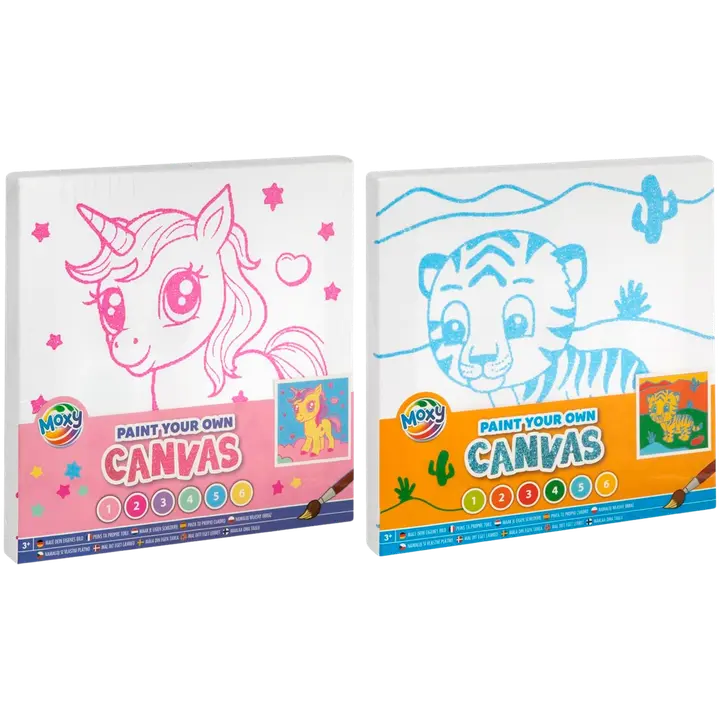 Maalaa oma canvas, 2 eril.lajit.