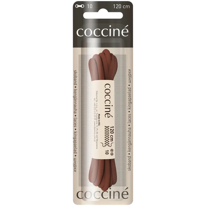 Coccine kengännauha 120 cm, ruskea