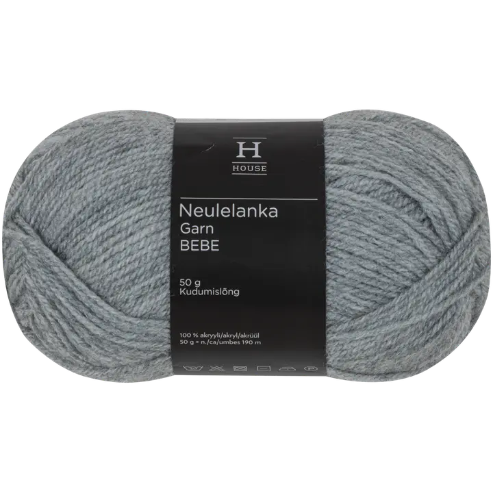 House lanka Bebe 50 g vaaleanharmaa melange