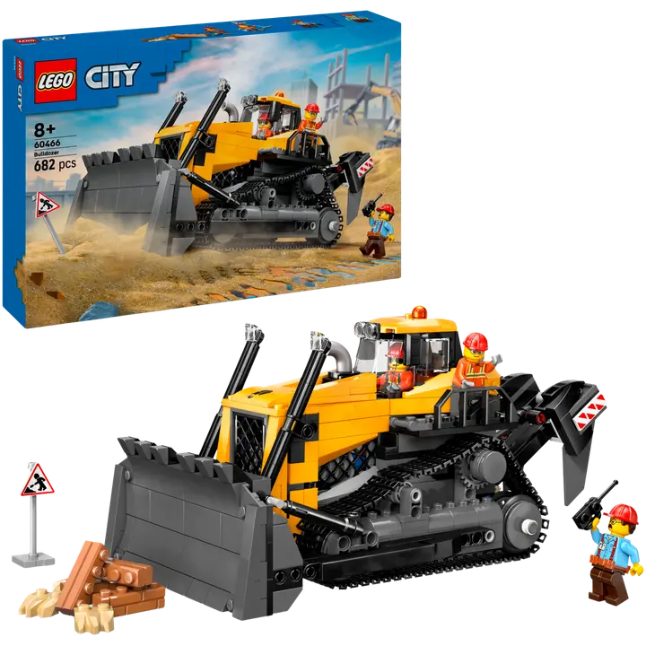 LEGO® City 60466 Keltainen puskutraktori