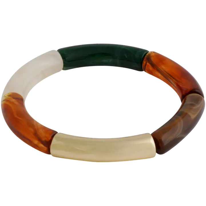 SNÖ of Sweden Becky pieni joustava rannekoru kulta/oranssi