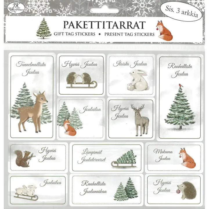 J.K. Primeco Pakettitarra Talvi luonto 3ark