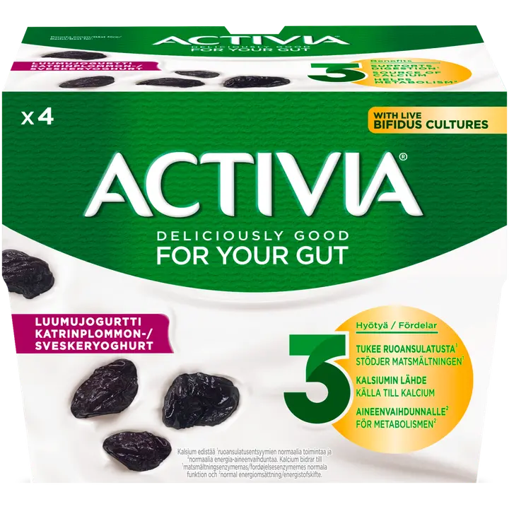 Danone Activia Luumujogurtti 4x125g