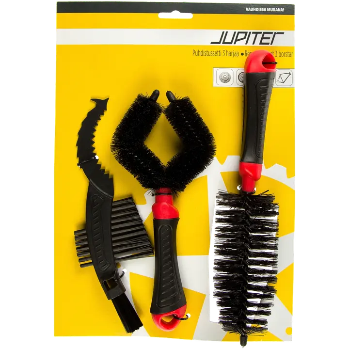Jupiter polkupyörän puhdistussetti 3 harjaa KT-720