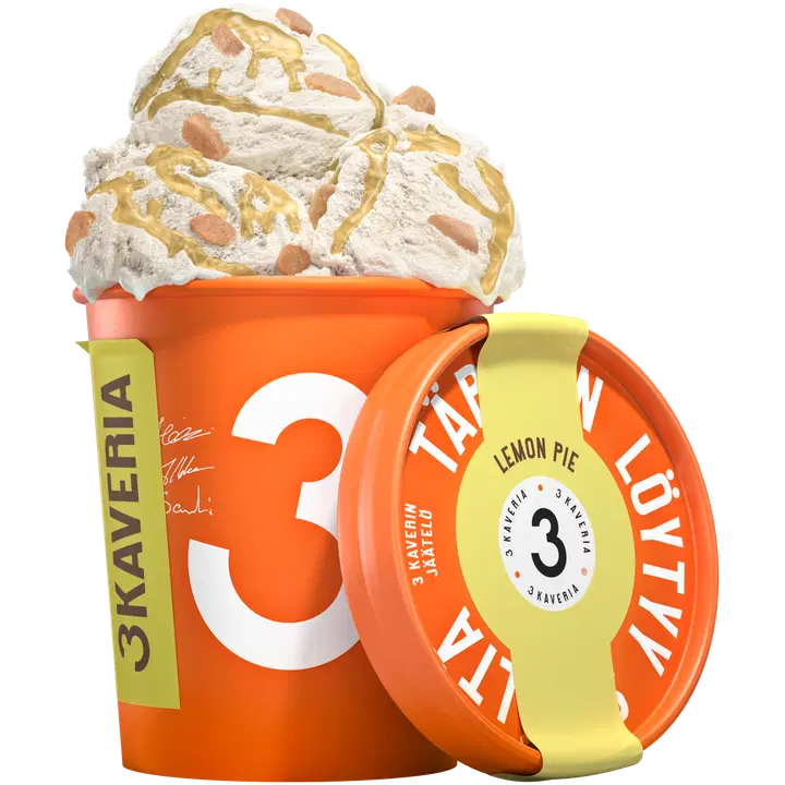 3 Kaveria Lemon Pie jäätelö 500ml/400g